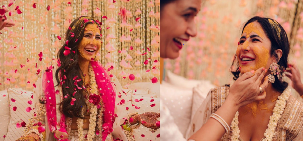 Newlyweds Katrina Kaif And Vicky Kaushal Shared Phenomenal Pictures Of Their Haldi Ceremony See