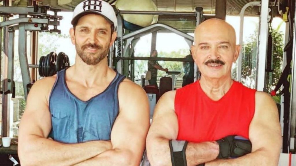 Hrithik Roshan with father Rakesh Roshan