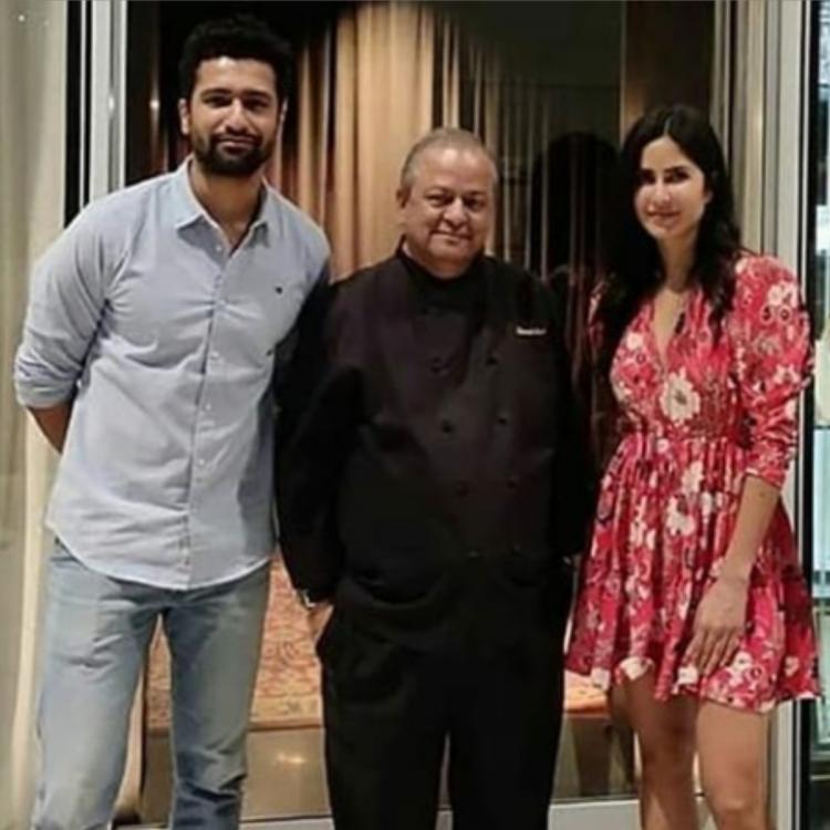 Katrina kaif alongside Vicky Kaushal