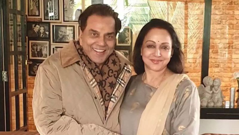 Dharmendra and Hema Malini