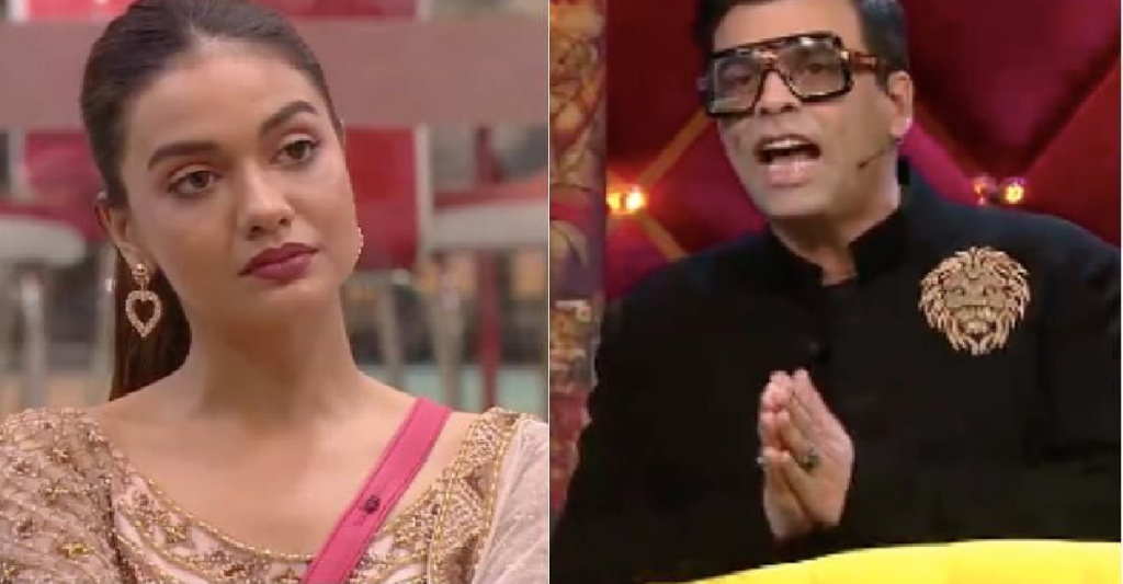 Bigg Boss Ott Divya Aggarwal Lashes Out At Karan Johar For Bashing Her