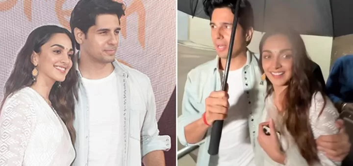 Sidharth Malhotra Hold Umbrella For Kiara Advani In Mumbai Rains; Netizens Says "Aesa Partner Hum Bhi Deserve.."