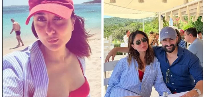 Kareena Kapoor Khan Looks Stunning In Red Bikini As She Chills With Husband Saif Ali Khan At A Beach