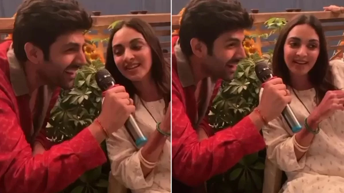 A Video Of Kartik Aryan And Kiara Advani Singing Together Goes Viral, Netizen Calls Them Cuties
