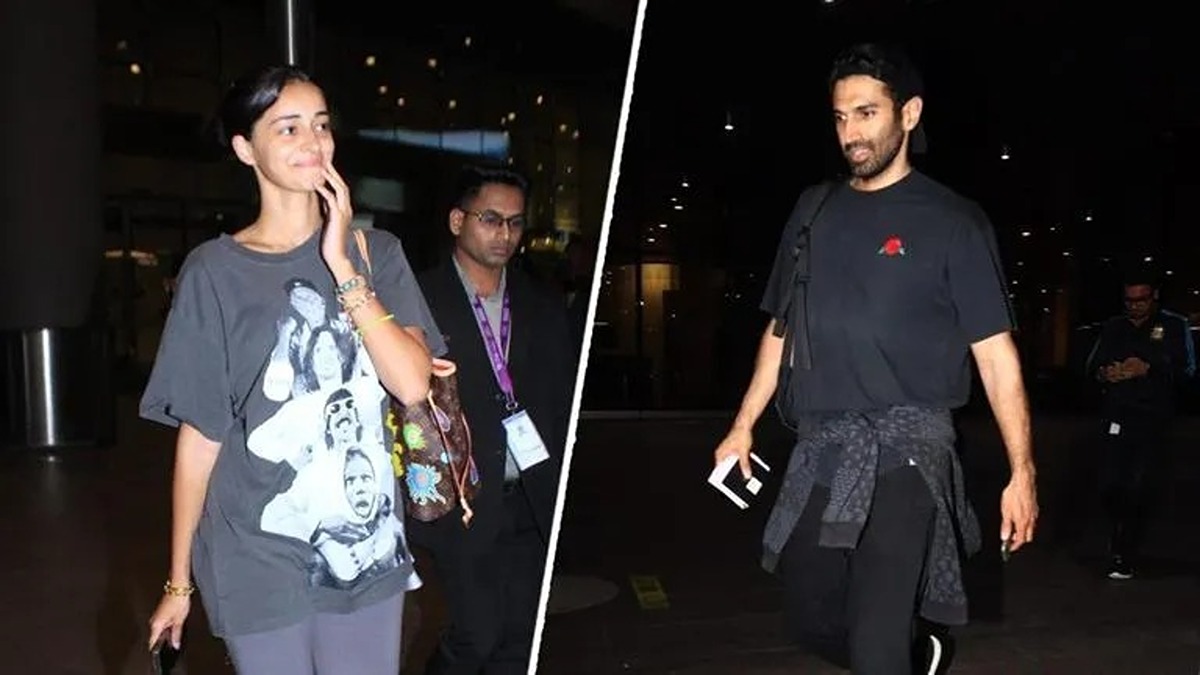 Ananya Panday And Aditya Roy Kapur Comebacks From Their Romantic Getaway, Couple Seen Twinning At Airport