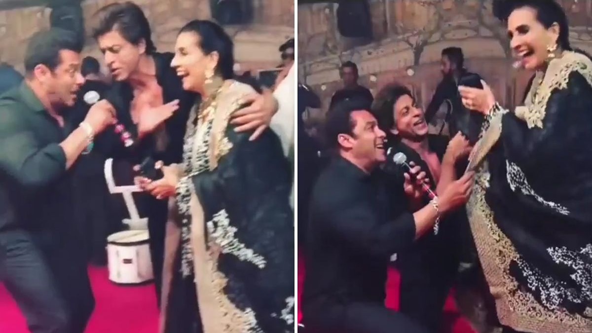 Throwback Shah Rukh Khan And Salman Khan Groove To 'Yeh Bandhan Toh' At Sonam Kapoor's Wedding