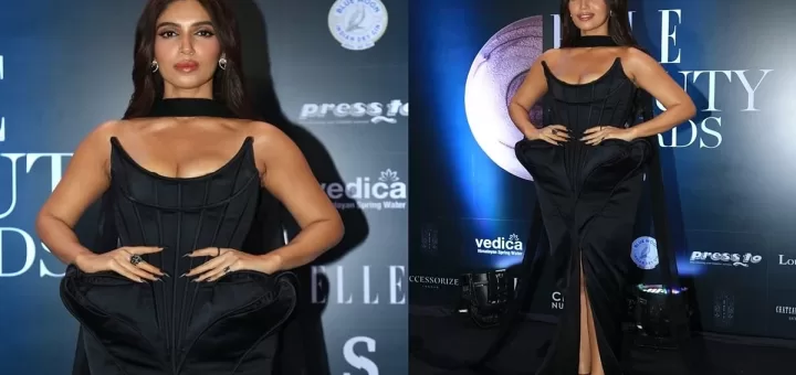 Watch Bhumi Pednekar's 'Kidney' Shape Dress Grabs Attention, Netizen Says 'Kuch Aur Nhi Mila'